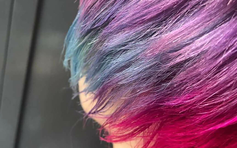 Little Princess Trust Blue, Pink & Purple Wig