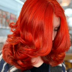 Orange hair on you 6