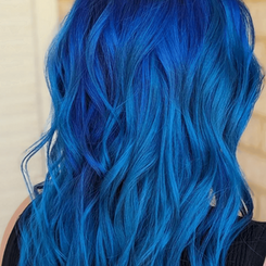 Blue hair on you 6
