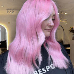 Pink hair on you 8