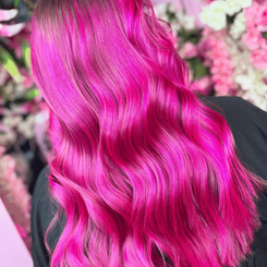 Pink hair on you 9
