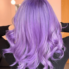 Purple hair on you 1