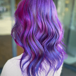 Purple hair on you 2