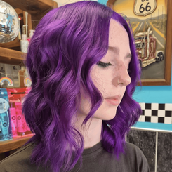 Purple hair on you 3