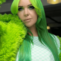 Flourescent hair on you 1