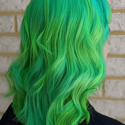 Flourescent hair on you 3