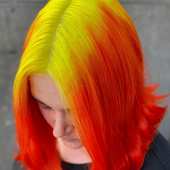 Flourescent hair on you 4