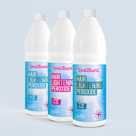 Hair lightening peroxide three bottles