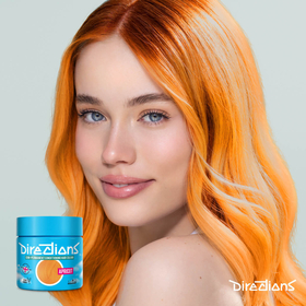 Apricot hair colour model watermark