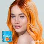 Apricot hair colour model watermark