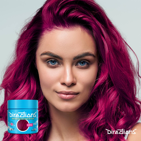 Cerise hair colour model watermark