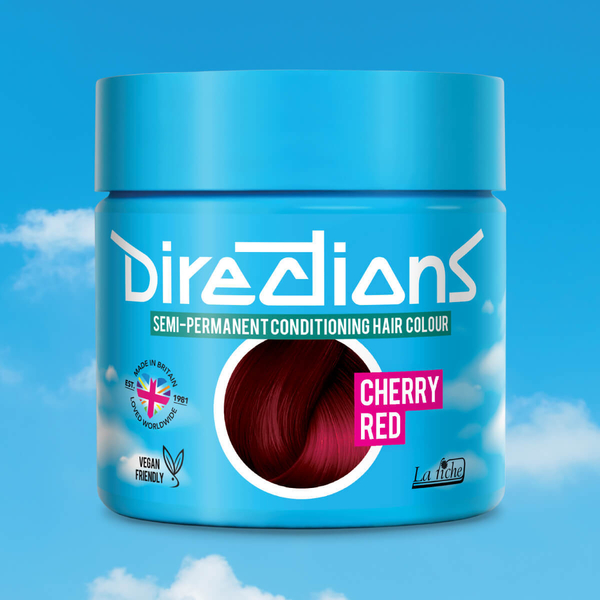 Pot of Vivids Cherry Red Hair Dye from Directions Hair