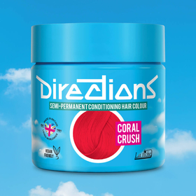 Pot of Vivids Coral Crush Pink Hair Dye from Directions Hair