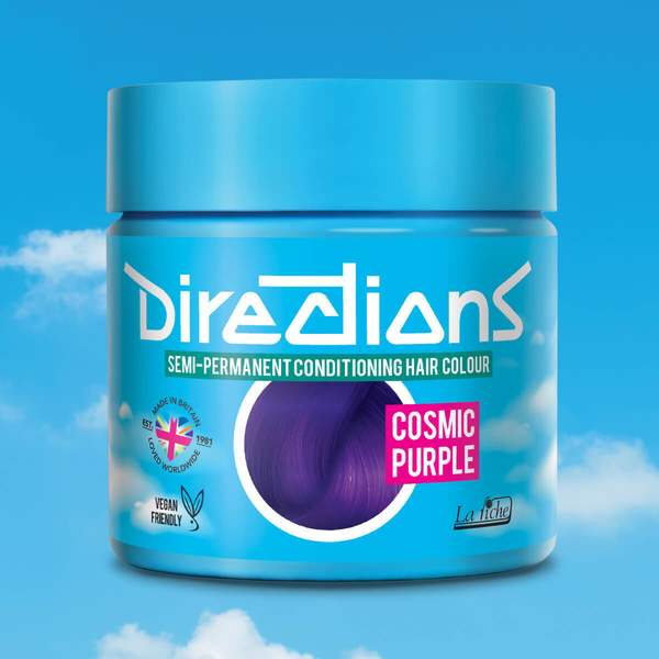 Pot of Rich Vivids Cosmic Purple Hair Dye from Directions Hair