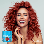 Flame hair colour model watermark