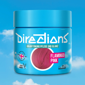 Flamingo-rosa Haarfarbe in Töpfen – Deutsch