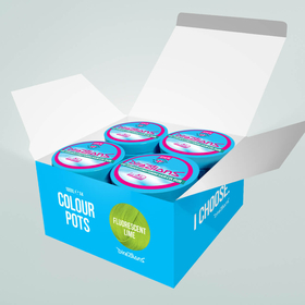 4 Pack Normal Fluorescent Lime hair colour
