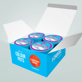 4 Pack Normal Fluorescent Orange hair colour