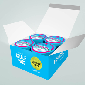 4 Pack Normal Fluorescent Yellow hair colour