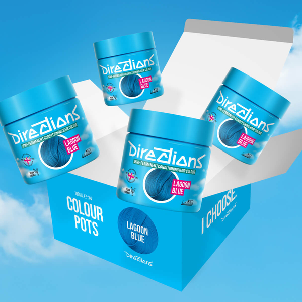4 Pack Exploded Lagoon Blue hair colour