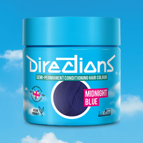 Product shots Midnight Blue hair colour