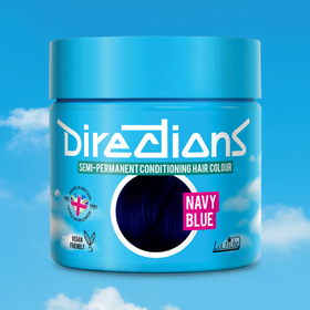 Pot of Vivids Navy Blue Hair Dye from Directions Hair