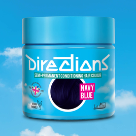 Pot of Vivids Navy Blue Hair Dye from Directions Hair