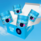 Exploded 4-pack of Vivids Navy Blue Hair Dye from Directions Hair