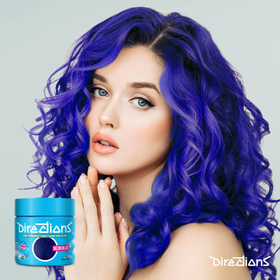Directions neon blue hair colour model thumb watermark