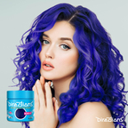 Directions neon blue hair colour model thumb watermark