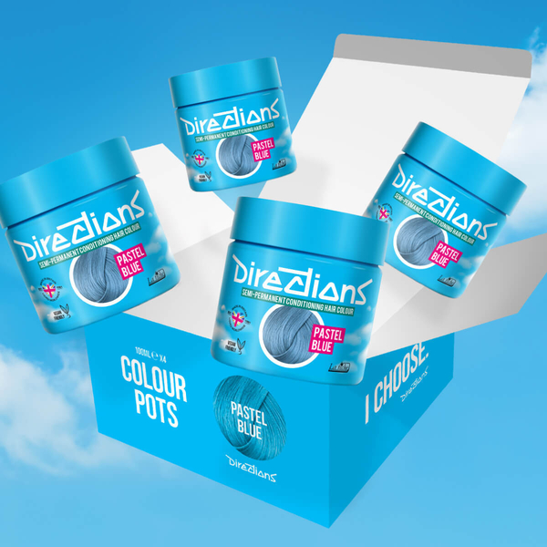 4 Pack Exploded Pastel Blue hair colour
