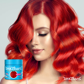 Poppy red hair colour model watermark