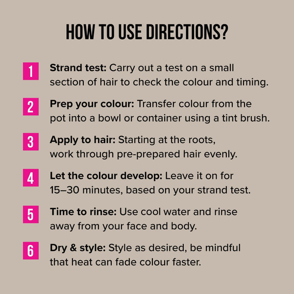 How to use Directions Rich Naturals