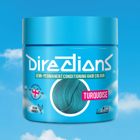 Product shots Turquoise hair colour