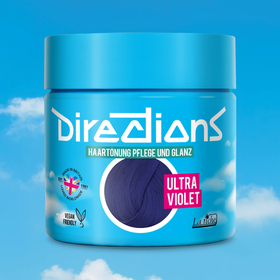 Ultraviolette Haarfarbe in Töpfen – Deutsch