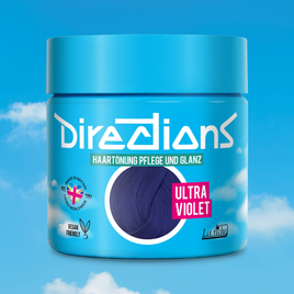 Ultraviolette Haarfarbe in Töpfen – Deutsch