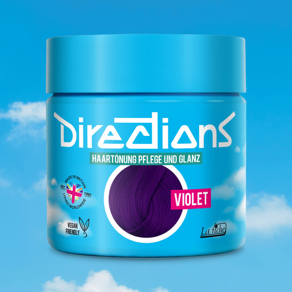 Violette Haarfarbe in Töpfen – Deutsch