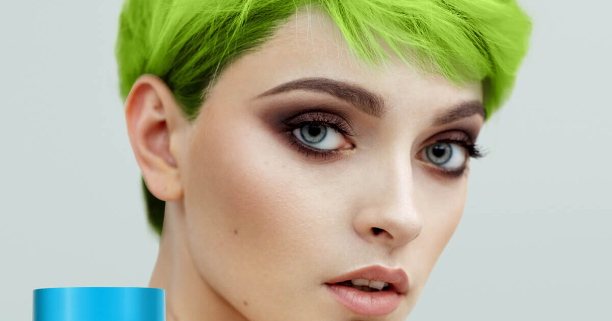 Fluorescent Lime Hair Colour - Semi Permanent Hair Dye